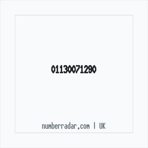 Reverse number check for +44 113 007 1290 — who called me?