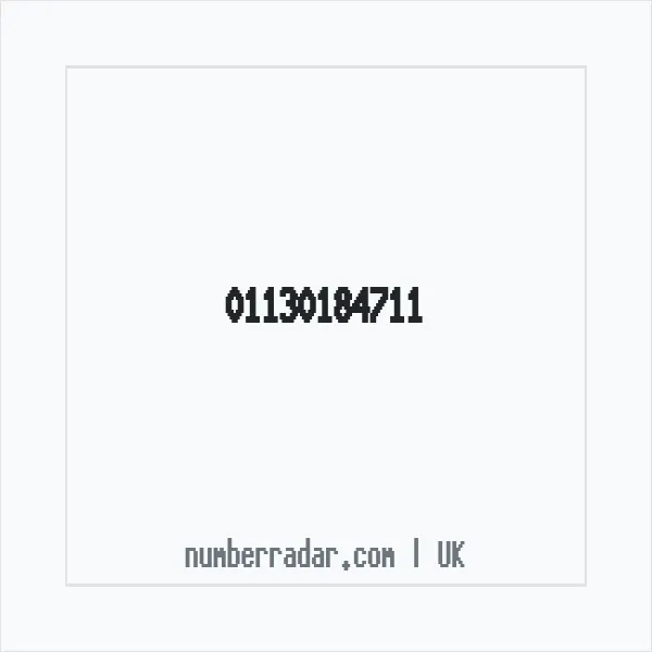 Reverse number check for +44 113 018 4711 — who called me?
