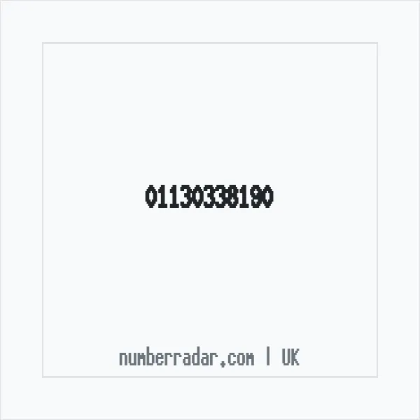 Reverse number check for +44 113 033 8190 — who called me?