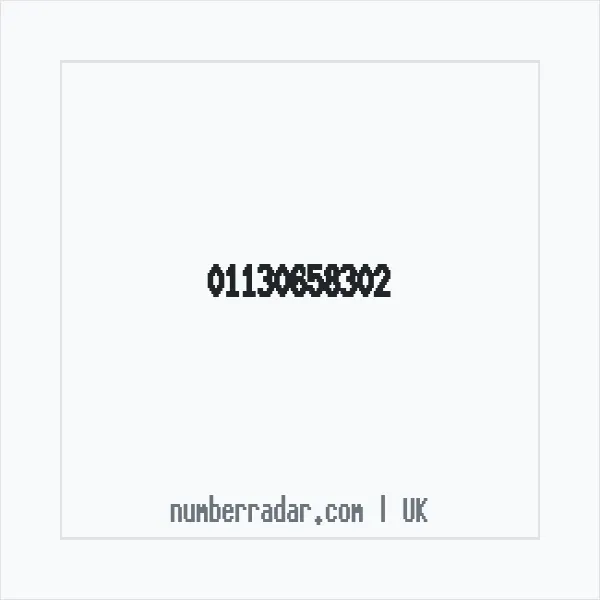 Reverse number check for +44 113 065 8302 — who called me?