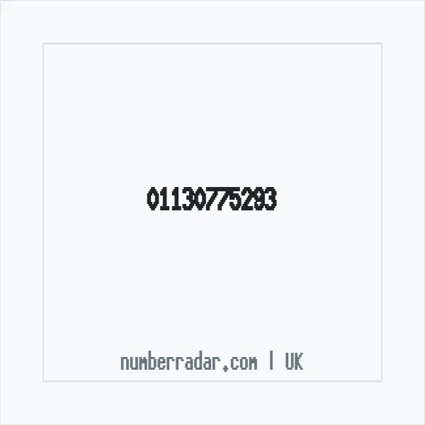 Reverse number check for +44 113 077 5293 — who called me?