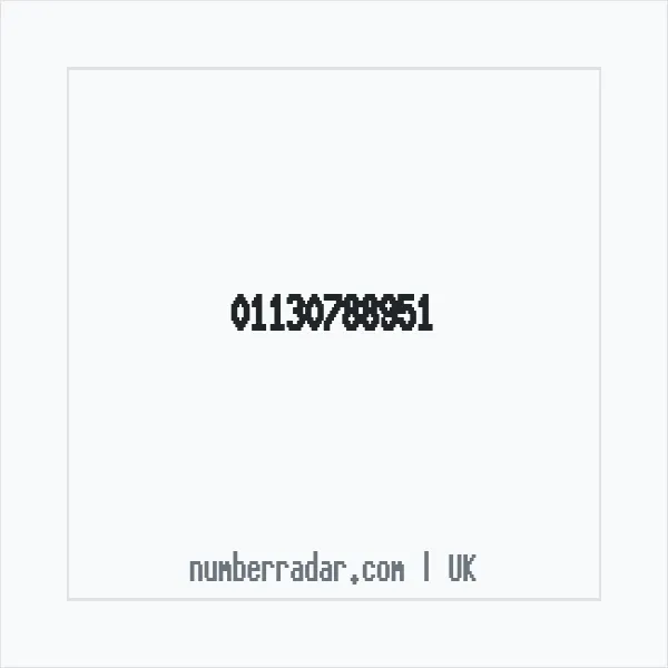 Reverse number check for +44 113 078 8951 — who called me?