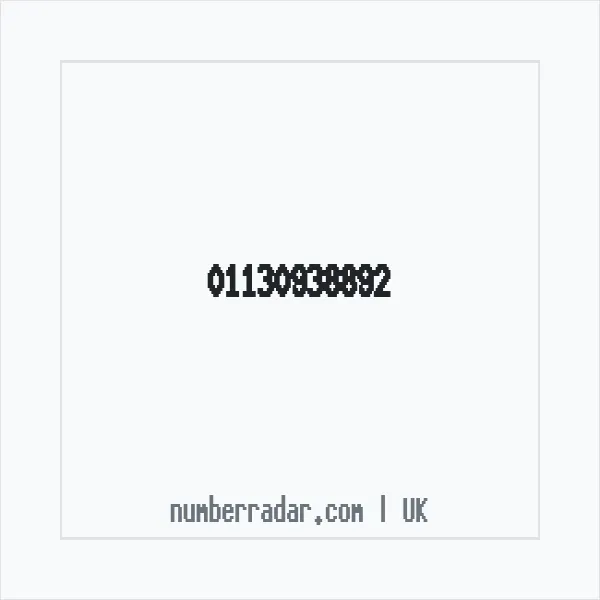 Reverse number check for +44 113 093 8892 — who called me?