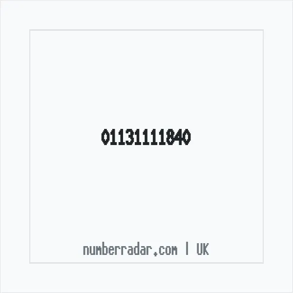 Reverse number check for +44 113 111 1840 — who called me?