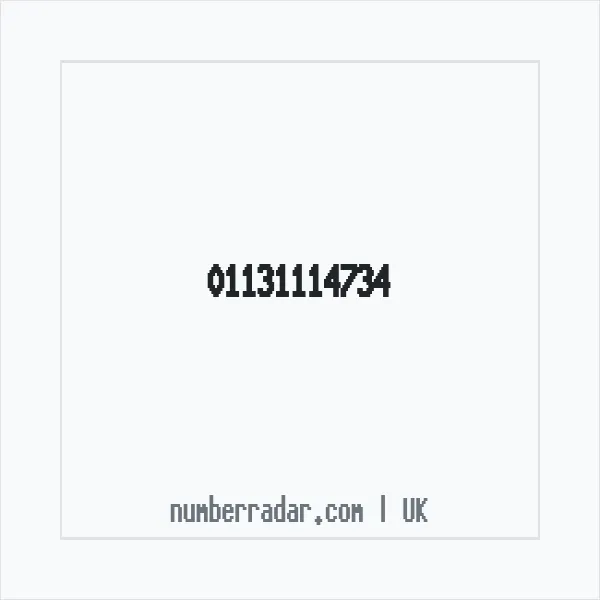 Reverse number check for +44 113 111 4734 — who called me?
