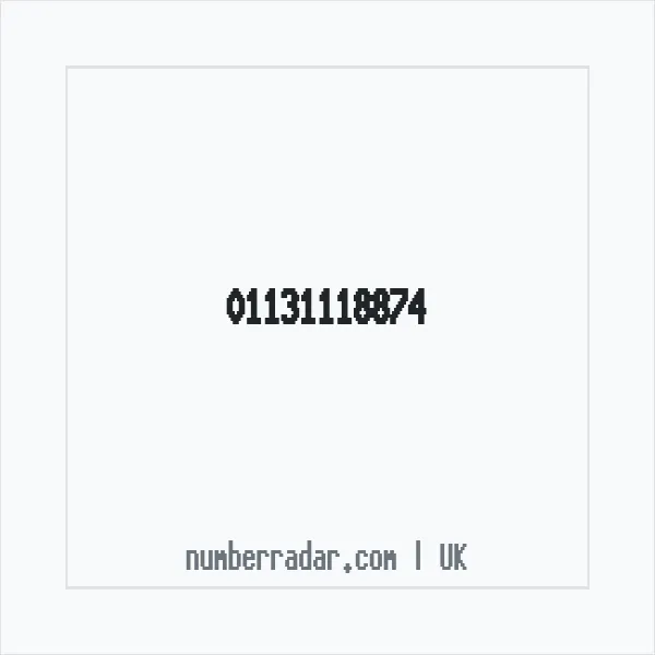 Reverse number check for +44 113 111 8874 — who called me?