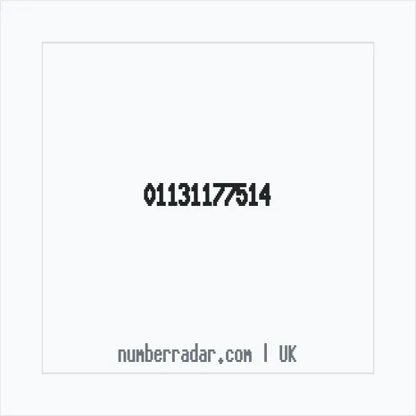 Reverse number check for +44 113 117 7514 — who called me?