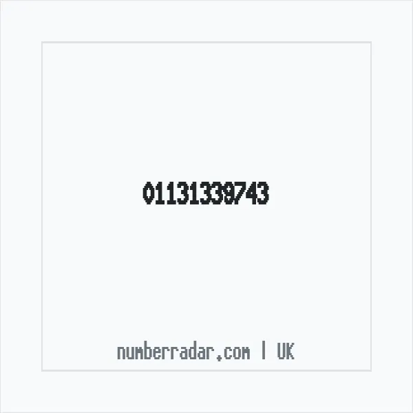 Reverse number check for +44 113 133 9743 — who called me?