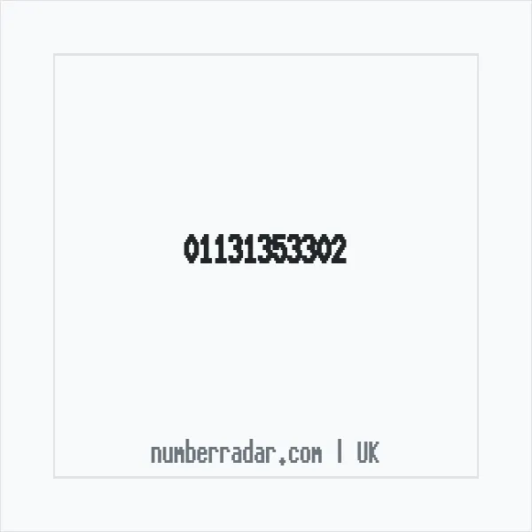 Reverse number check for +44 113 135 3302 — who called me?