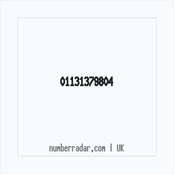 Reverse number check for +44 113 137 9804 — who called me?