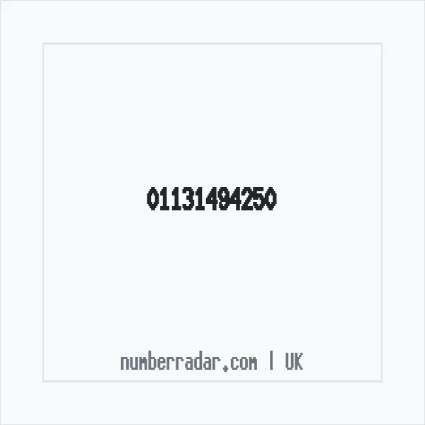 Reverse number check for +44 113 149 4250 — who called me?