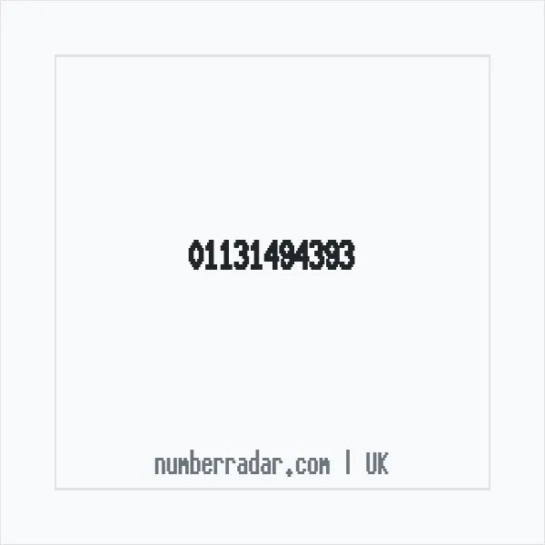 Reverse number check for +44 113 149 4393 — who called me?