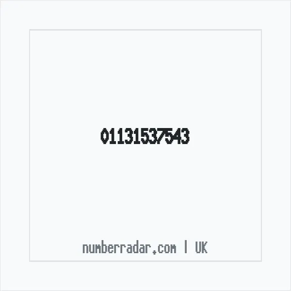 Reverse number check for +44 113 153 7543 — who called me?