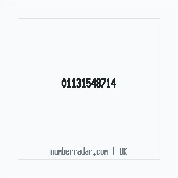 Reverse number check for +44 113 154 8714 — who called me?