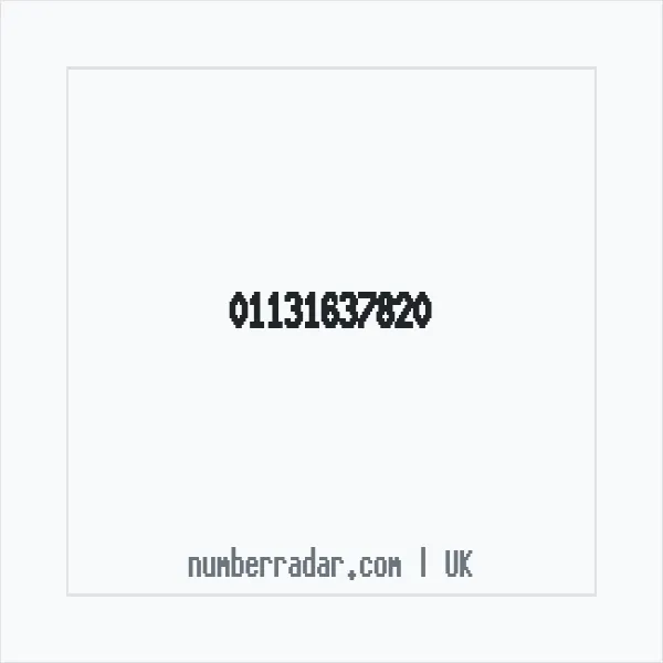 Reverse number check for +44 113 163 7820 — who called me?