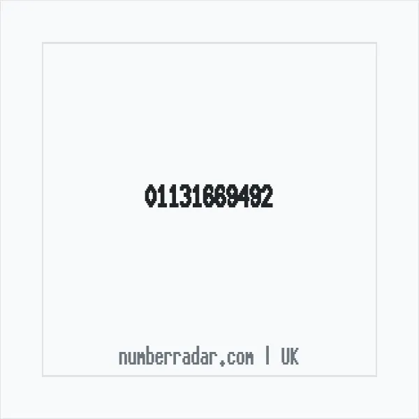 Reverse number check for +44 113 166 9492 — who called me?