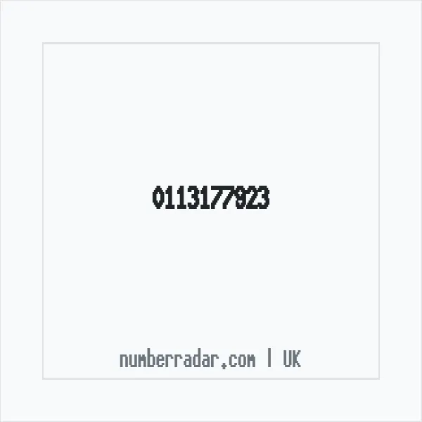 Reverse number check for +44 113177923 — who called me?