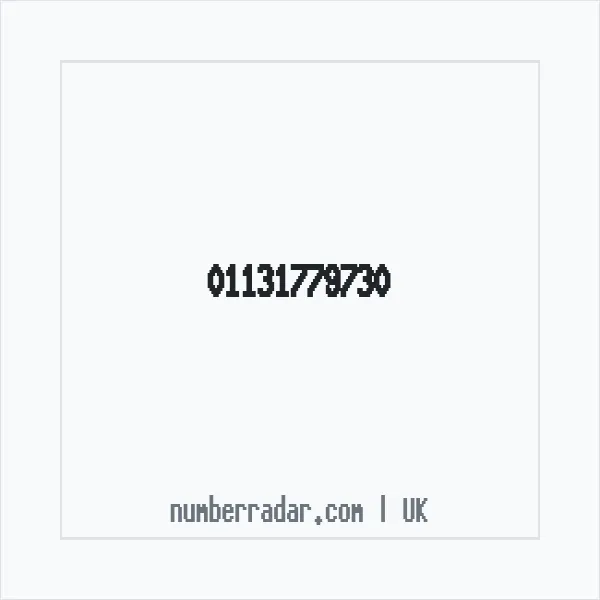 Reverse number check for +44 113 177 9730 — who called me?