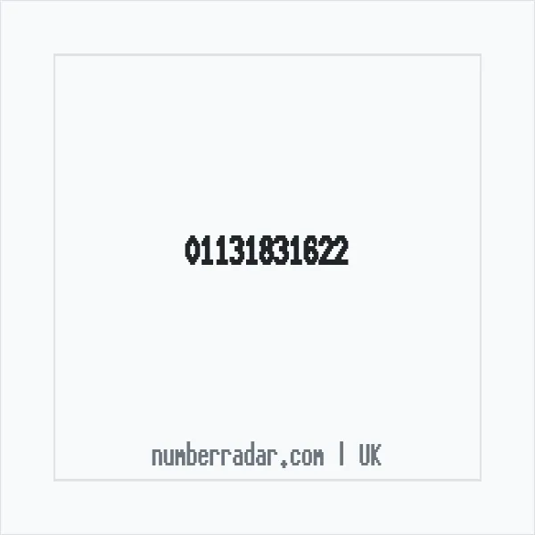Reverse number check for +44 113 183 1622 — who called me?