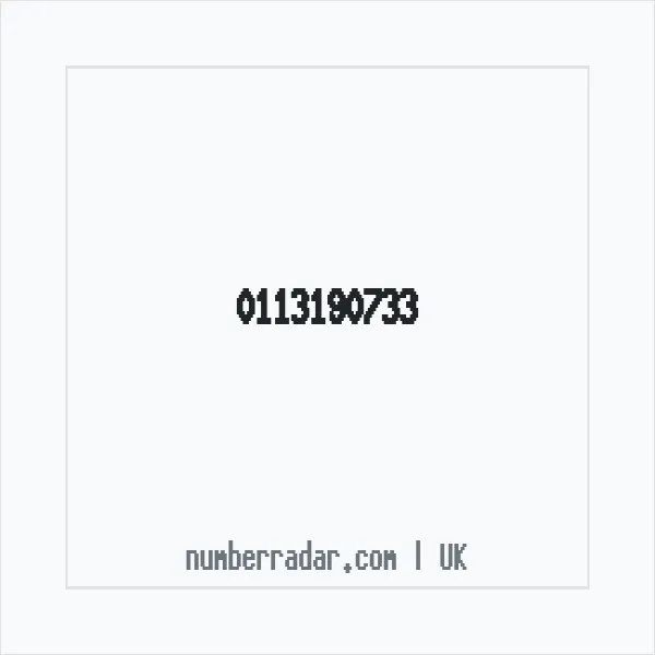Reverse number check for +44 113190733 — who called me?
