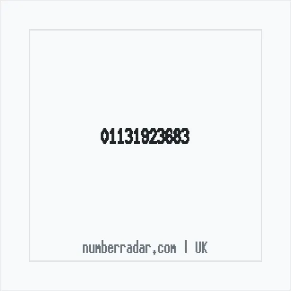 Reverse number check for +44 113 192 3683 — who called me?