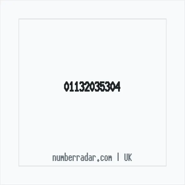 Reverse number check for +44 113 203 5304 — who called me?