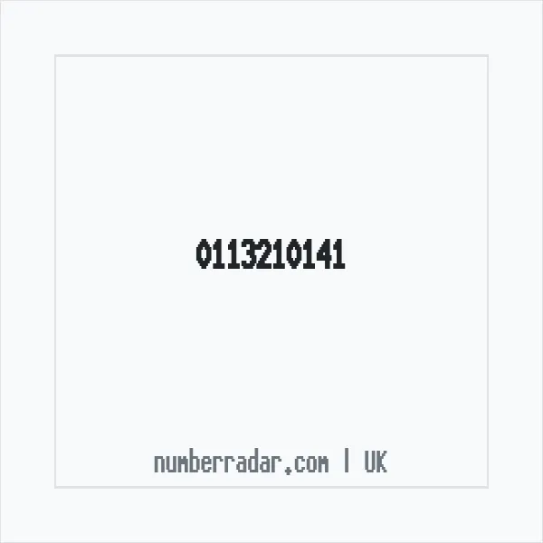 Reverse number check for +44 113210141 — who called me?