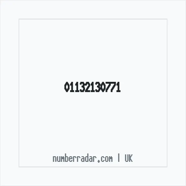 Reverse number check for +44 113 213 0771 — who called me?