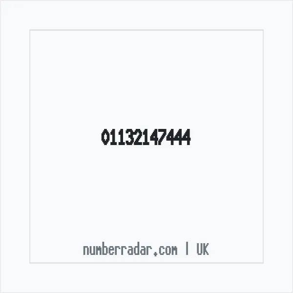 Reverse number check for +44 113 214 7444 — who called me?