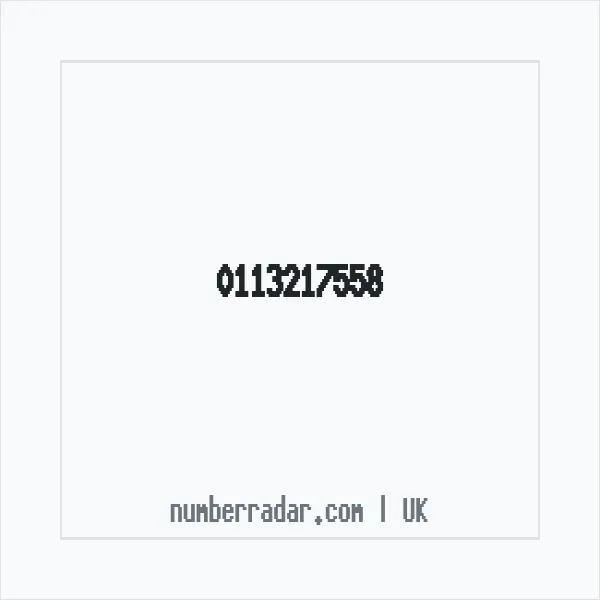 Reverse number check for +44 113217558 — who called me?