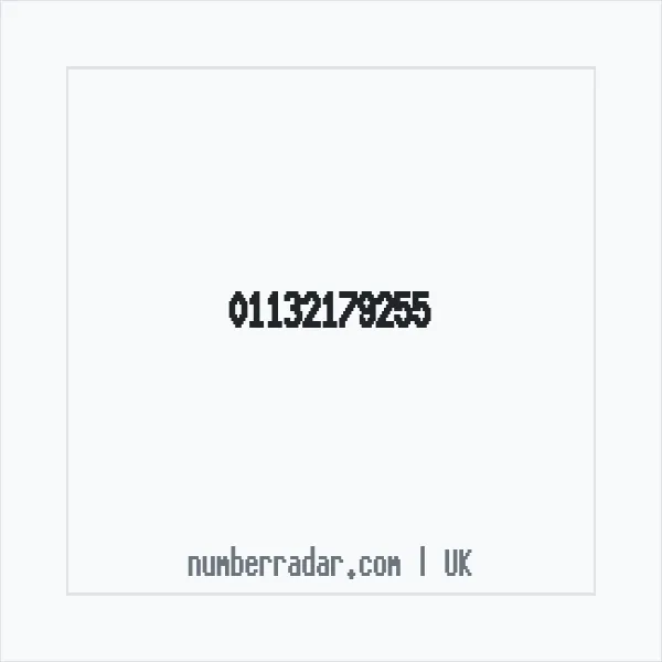 Reverse number check for +44 113 217 9255 — who called me?