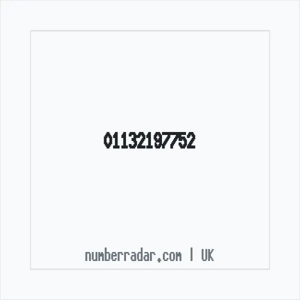 Reverse number check for +44 113 219 7752 — who called me?