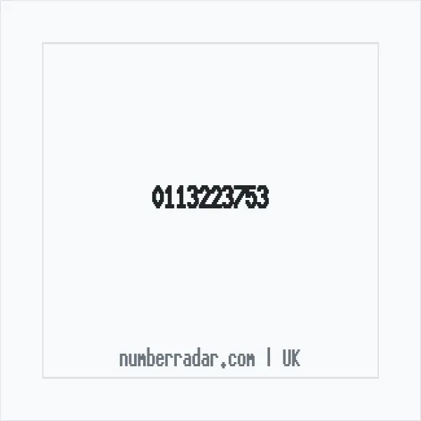 Reverse number check for +44 113223753 — who called me?