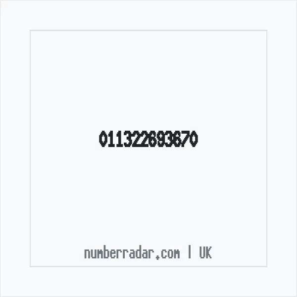 Reverse number check for +44 (1132) 269-367 — who called me?