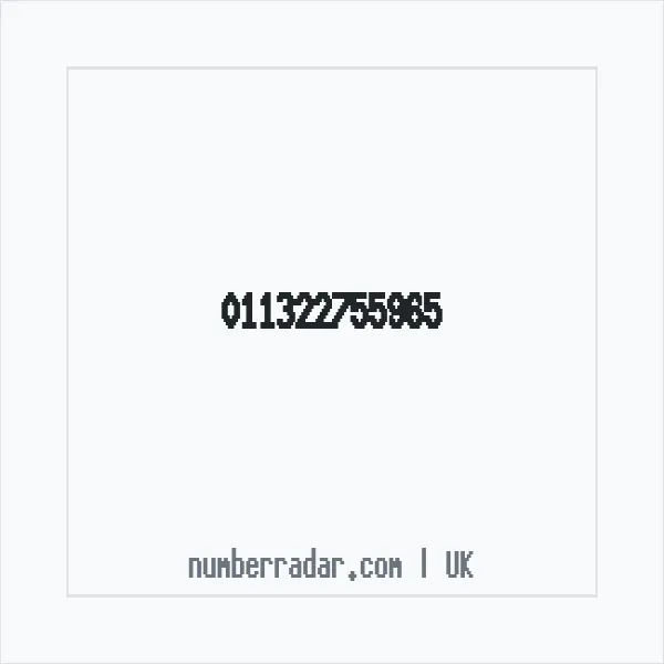 Reverse number check for +44 (1132) 275-596 — who called me?