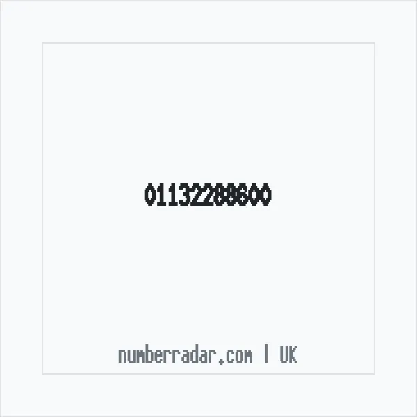 Reverse number check for +44 113 228 8600 — who called me?