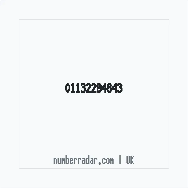 Reverse number check for +44 113 229 4843 — who called me?