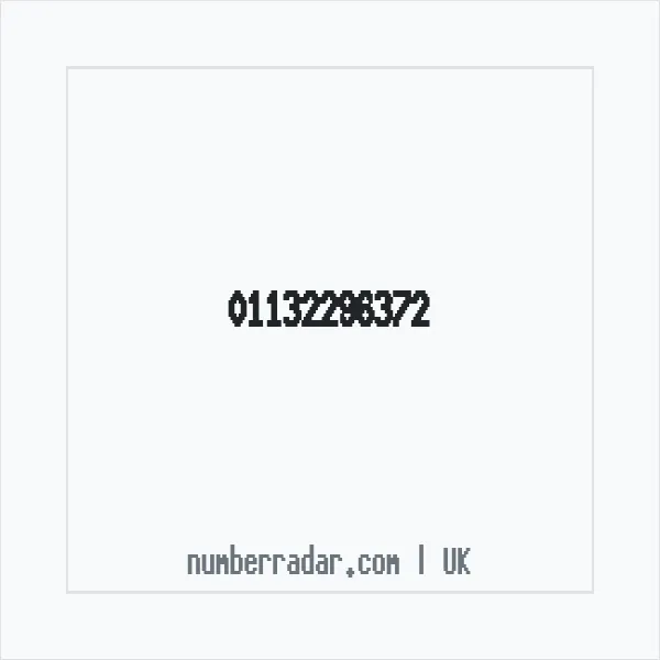 Reverse number check for +44 113 229 6372 — who called me?