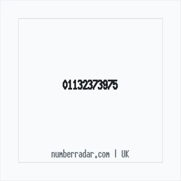 Reverse number check for +44 113 237 3975 — who called me?