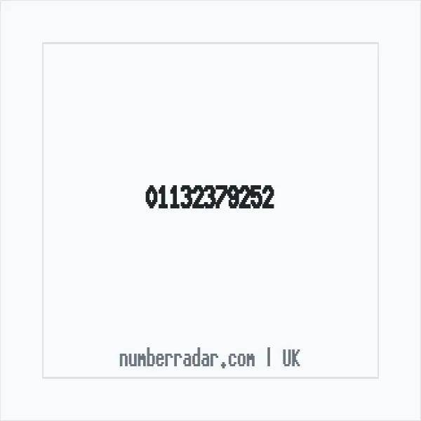 Reverse number check for +44 113 237 9252 — who called me?