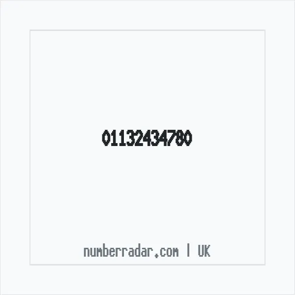 Reverse number check for +44 113 243 4780 — who called me?