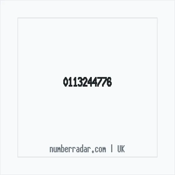Reverse number check for +44 113244776 — who called me?