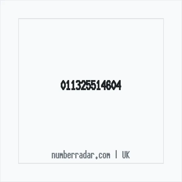 Reverse number check for +44 (1132) 551-460 — who called me?
