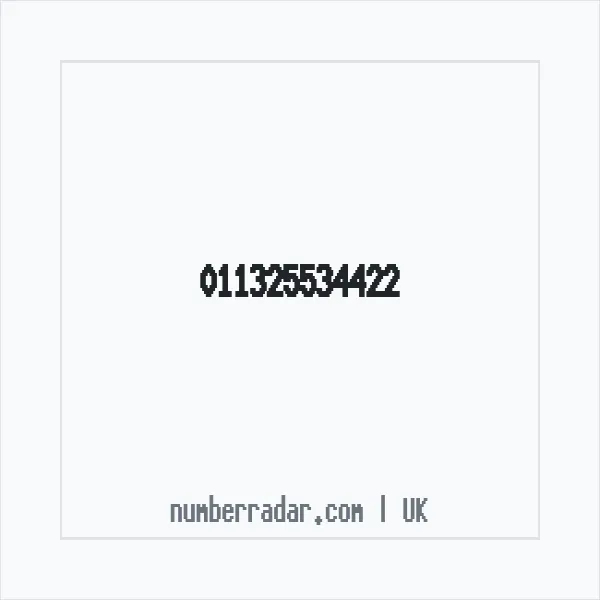 Reverse number check for +44 (1132) 553-442 — who called me?