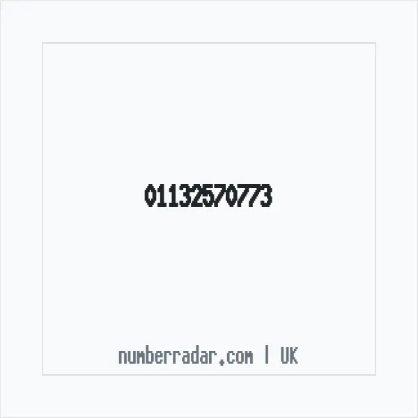 Reverse number check for +44 113 257 0773 — who called me?