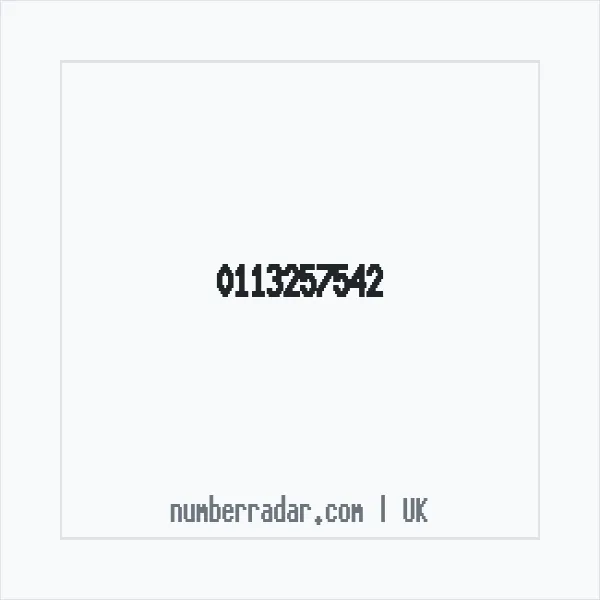 Reverse number check for +44 113257542 — who called me?