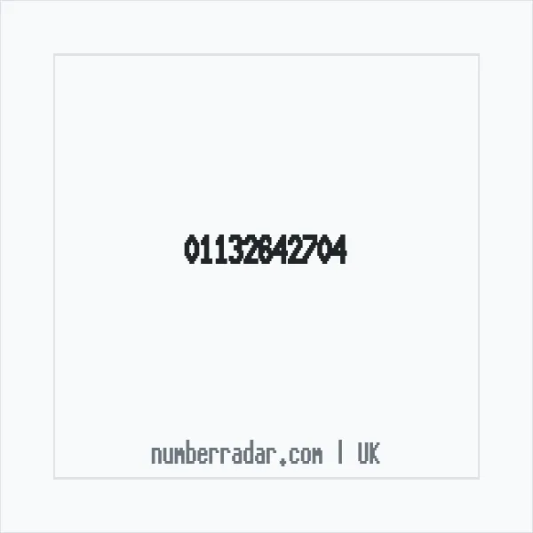 Reverse number check for +44 113 264 2704 — who called me?