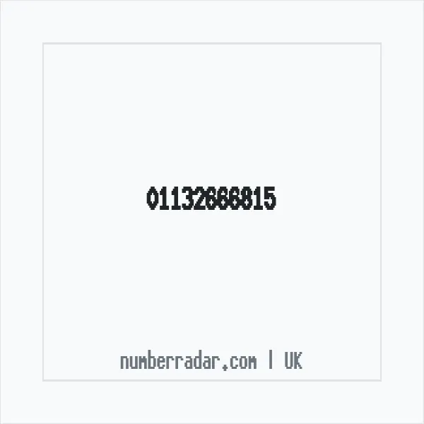 Reverse number check for +44 113 266 6815 — who called me?
