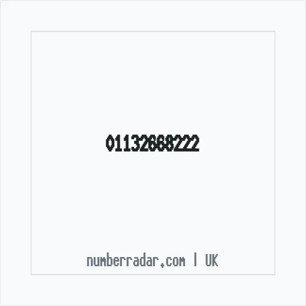 Reverse number check for +44 113 266 8222 — who called me?