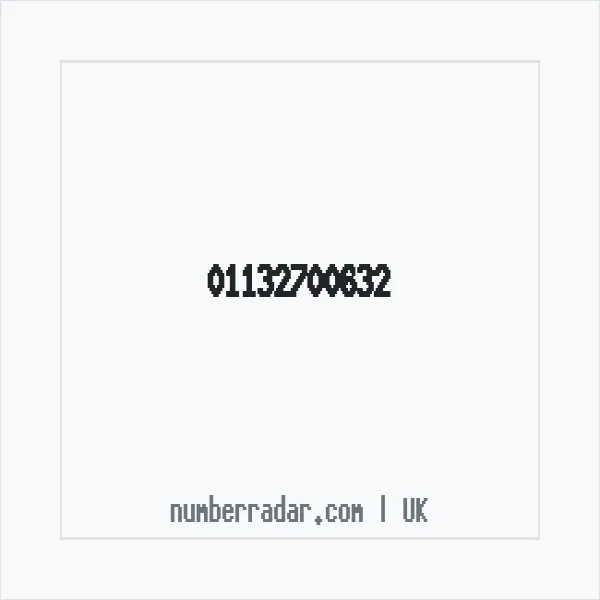 Reverse number check for +44 113 270 0632 — who called me?